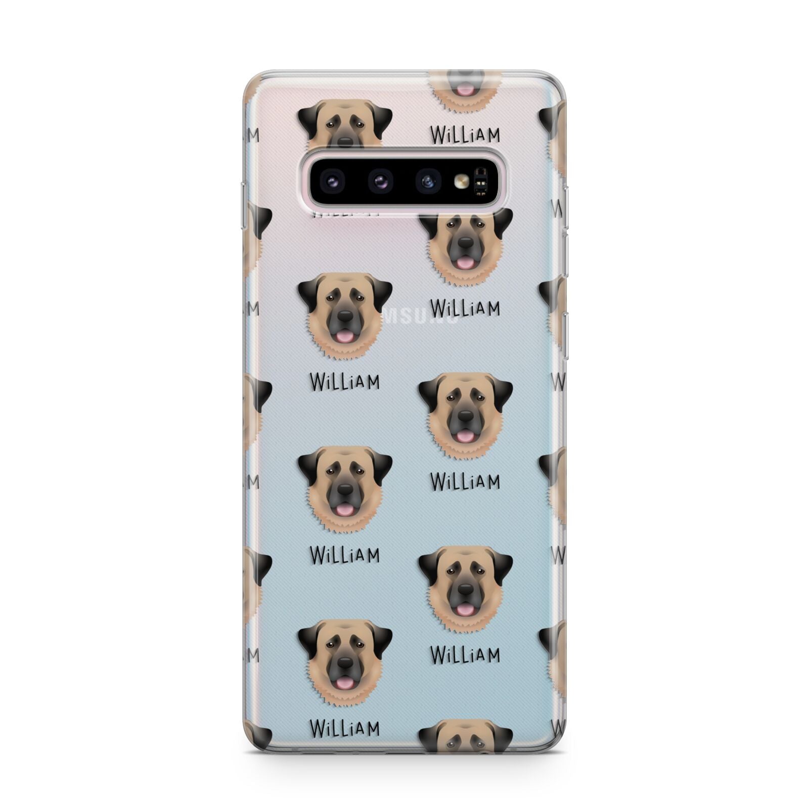 Dog Icon with Name Samsung Galaxy S10 Plus Case