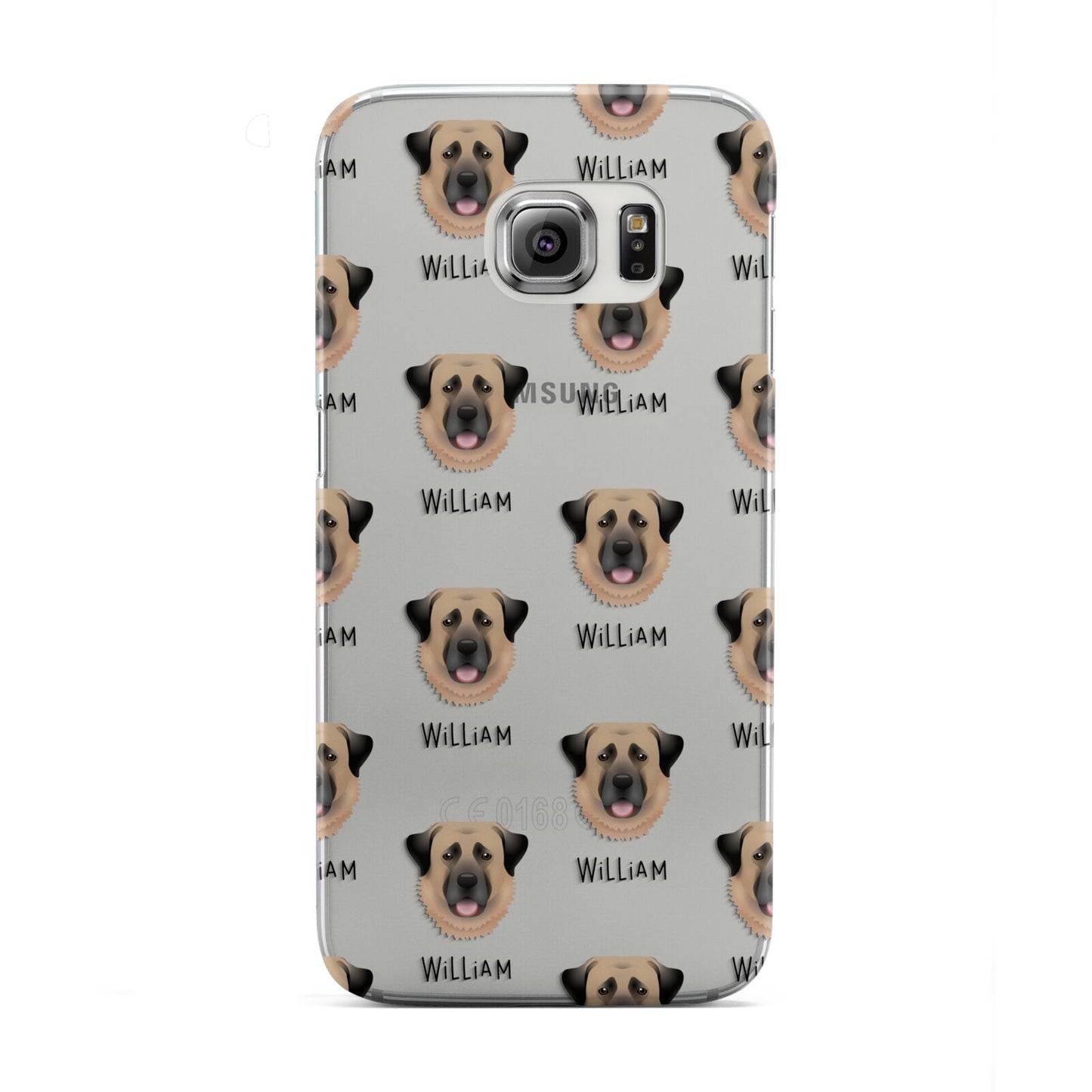 Dog Icon with Name Samsung Galaxy S6 Edge Case