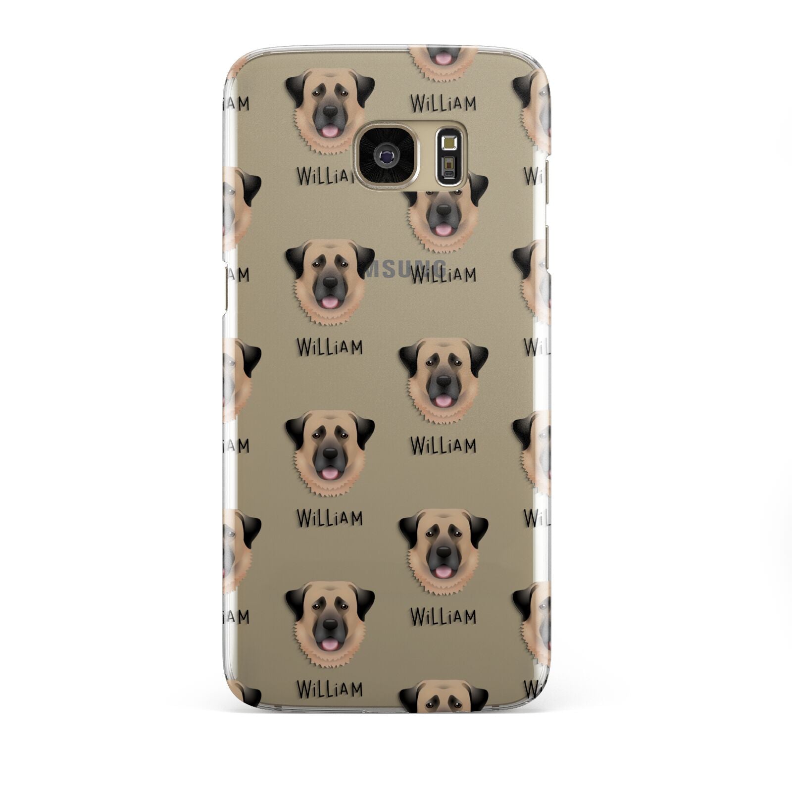 Dog Icon with Name Samsung Galaxy S7 Edge Case