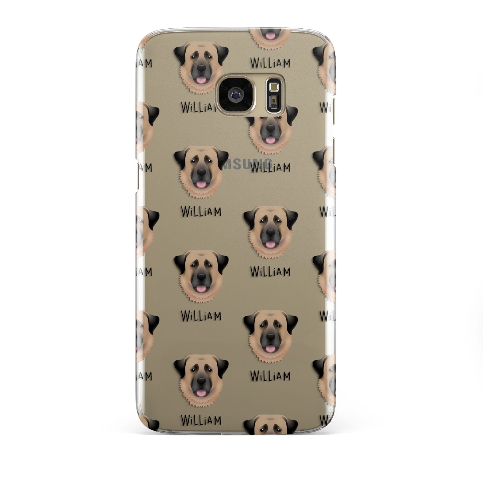 Dog Icon with Name Samsung Galaxy S7 Edge Case
