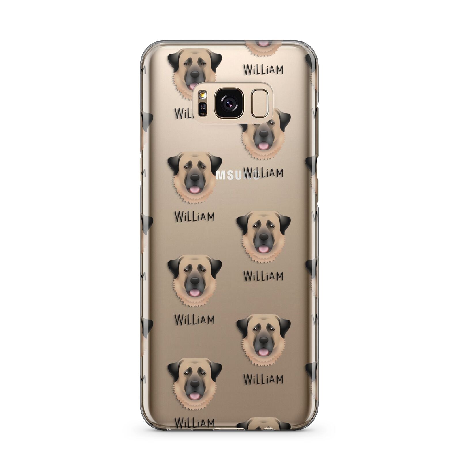 Dog Icon with Name Samsung Galaxy S8 Plus Case