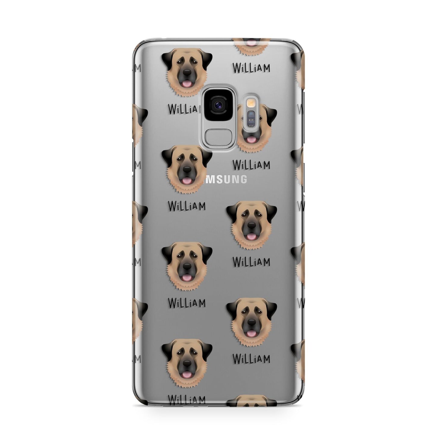 Dog Icon with Name Samsung Galaxy S9 Case