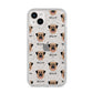 Dog Icon with Name iPhone 14 Plus Glitter Tough Case Starlight