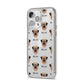 Dog Icon with Name iPhone 14 Pro Max Clear Tough Case Silver Angled Image