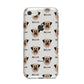 Dog Icon with Name iPhone 8 Bumper Case on Silver iPhone