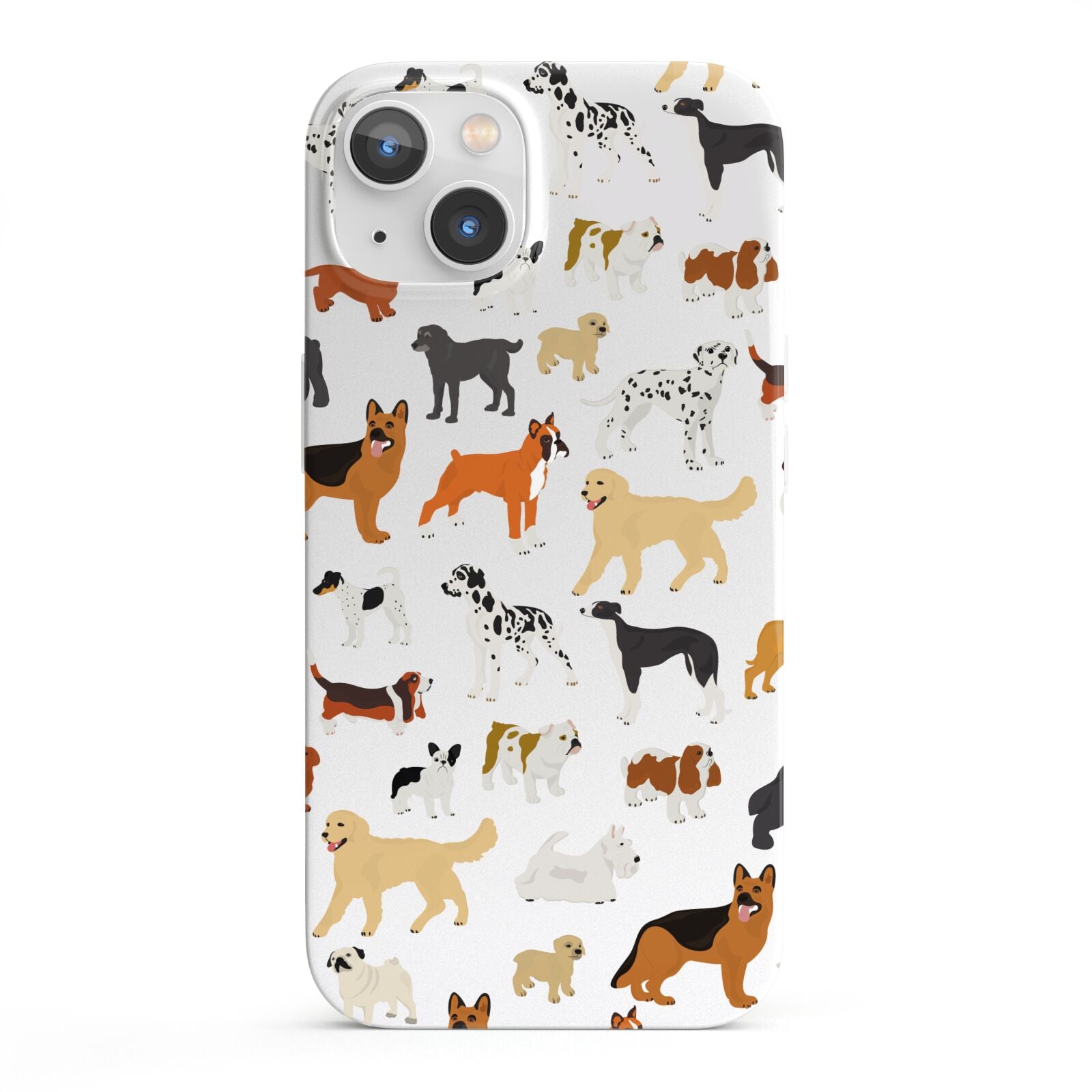 Dog Illustration iPhone 13 Full Wrap 3D Snap Case