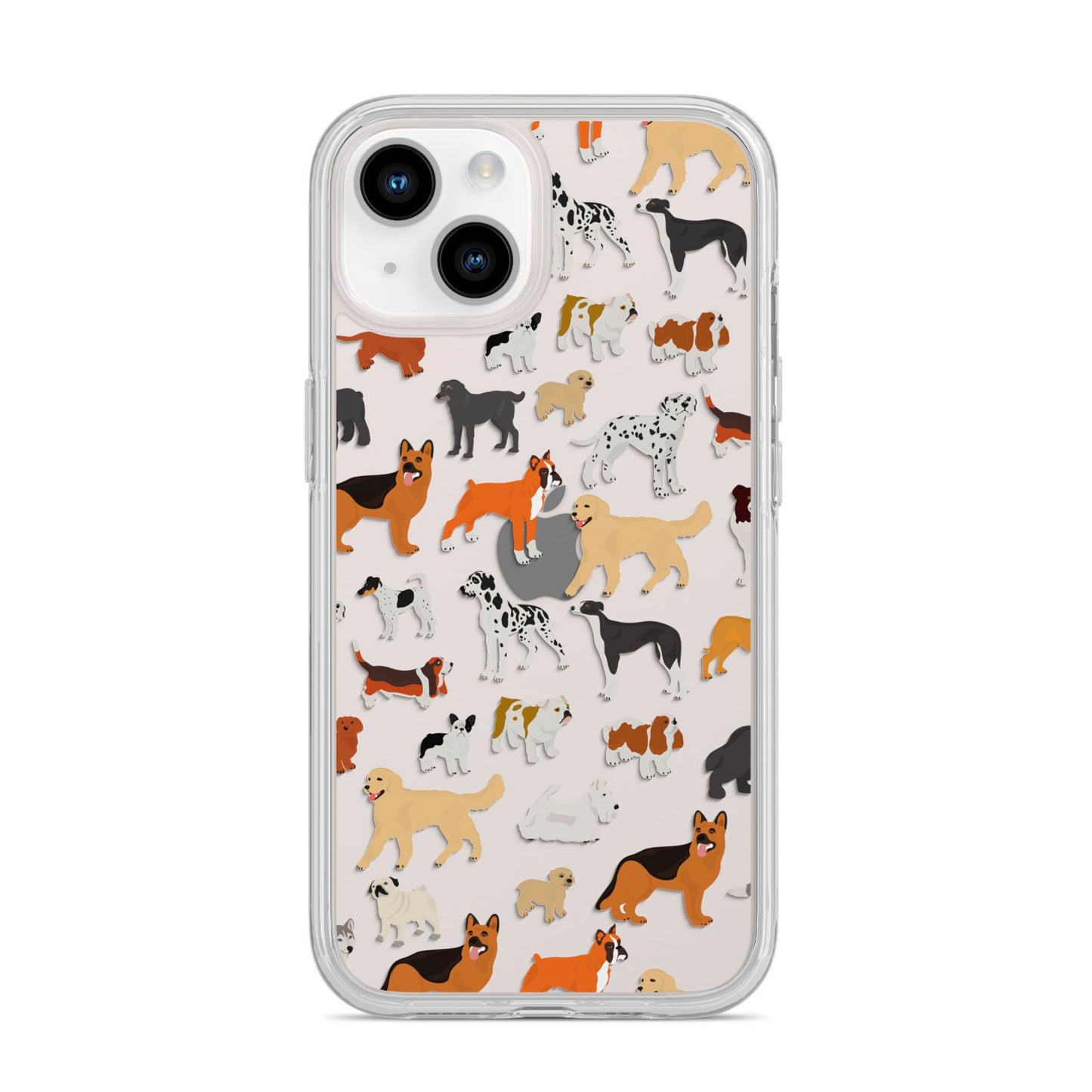 Dog Illustration iPhone 14 Clear Tough Case Starlight