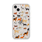 Dog Illustration iPhone 14 Plus Clear Tough Case Starlight