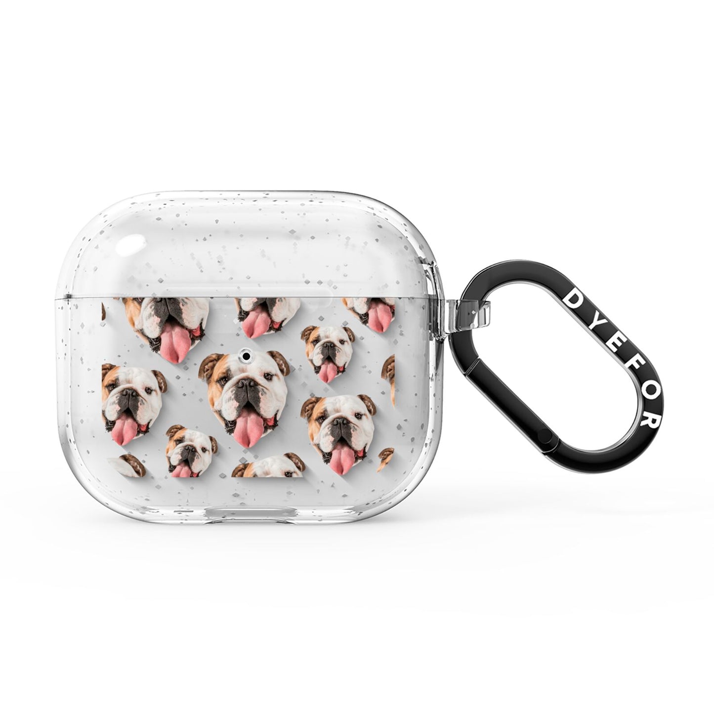 Dog Photo Face AirPods Glitter Case 3rd Gen