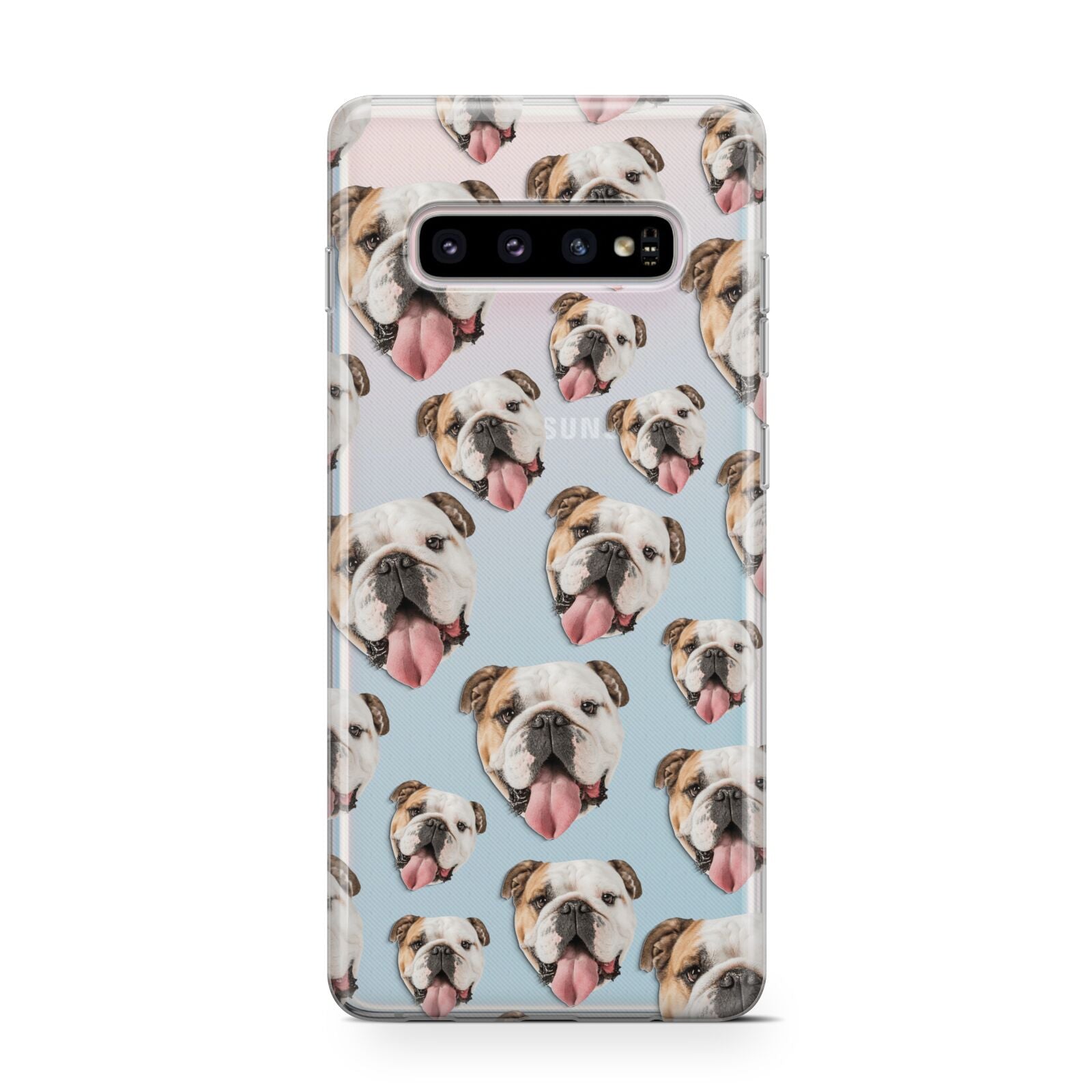 Dog Photo Face Samsung Galaxy S10 Case