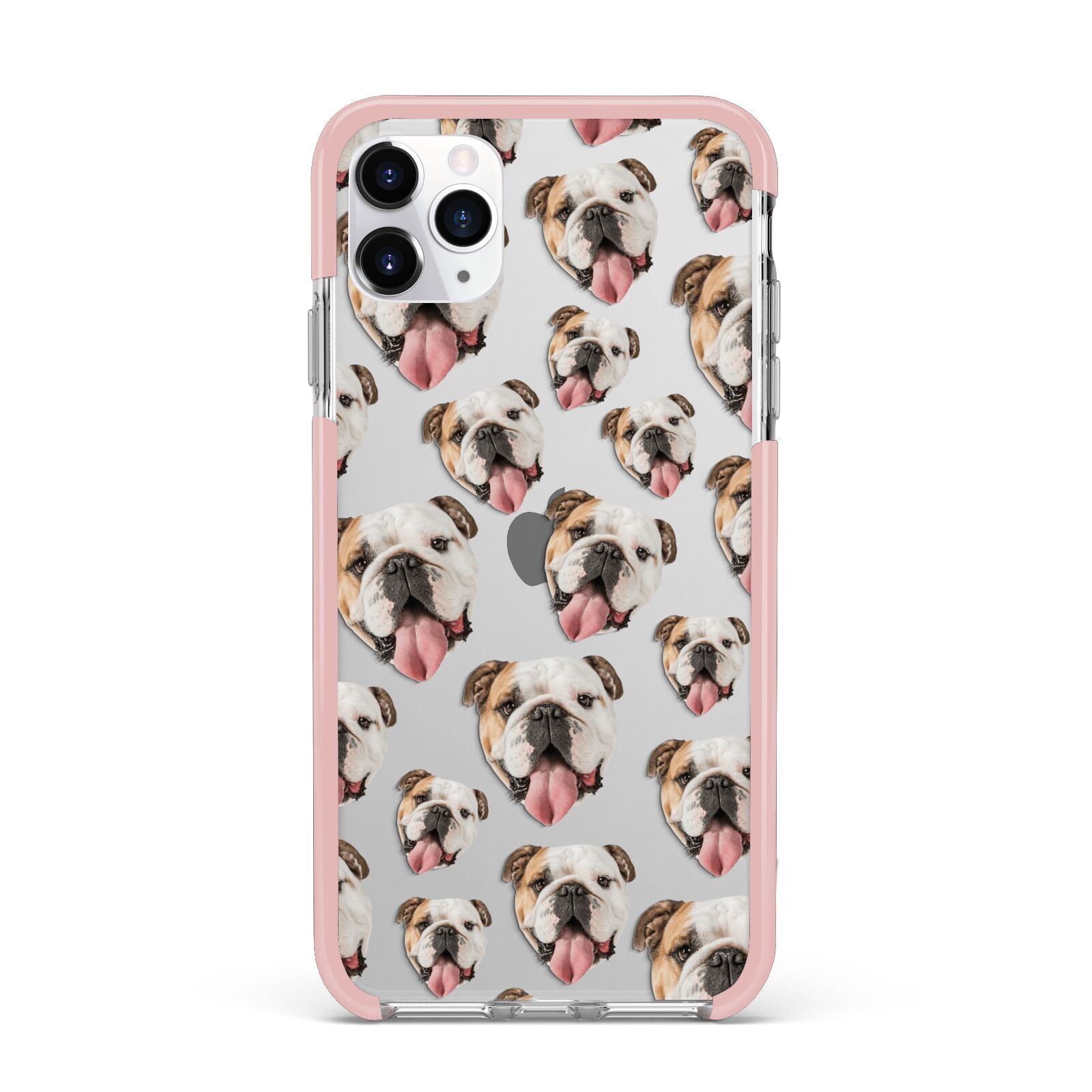 Dog Photo Face iPhone 11 Pro Max Impact Pink Edge Case