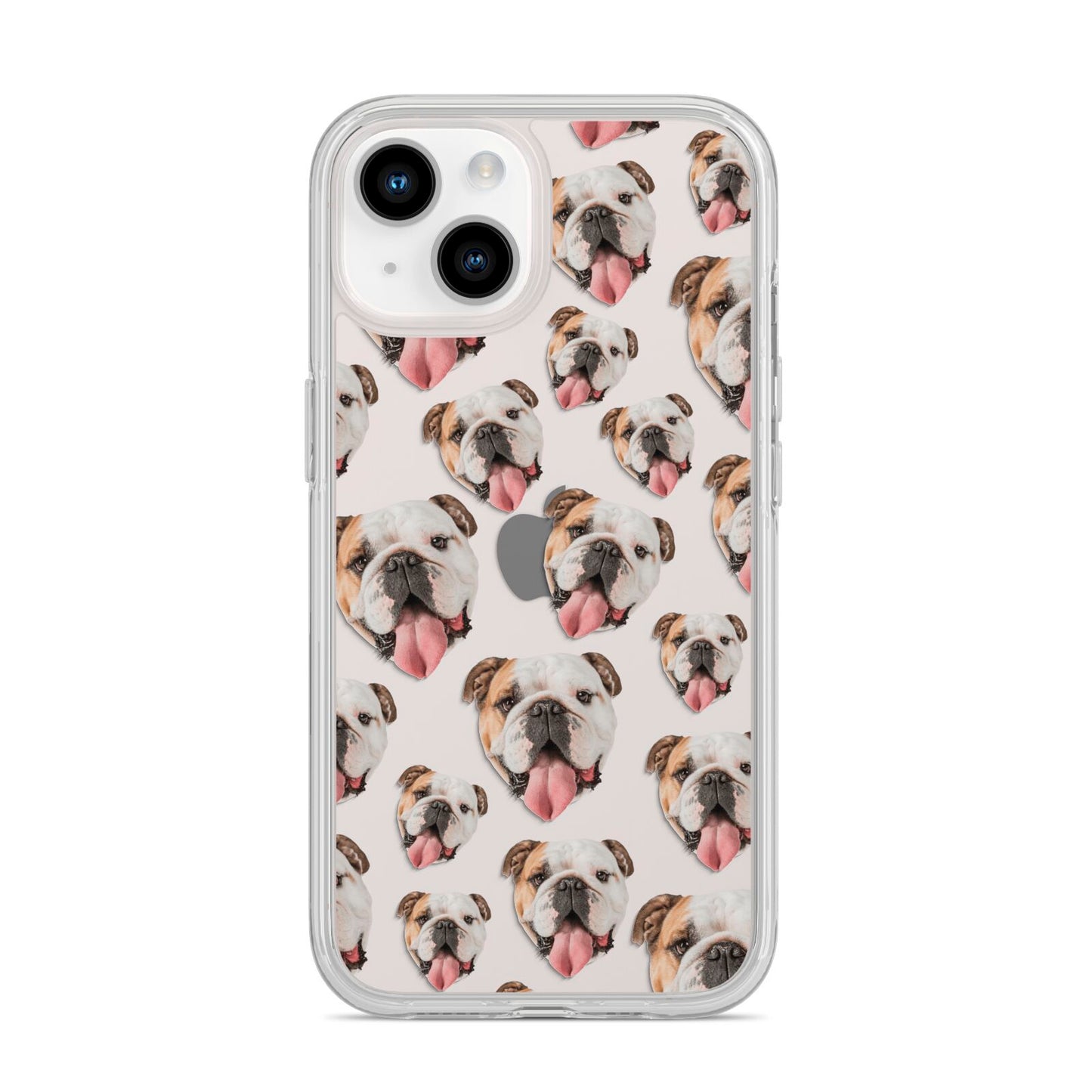 Dog Photo Face iPhone 14 Clear Tough Case Starlight