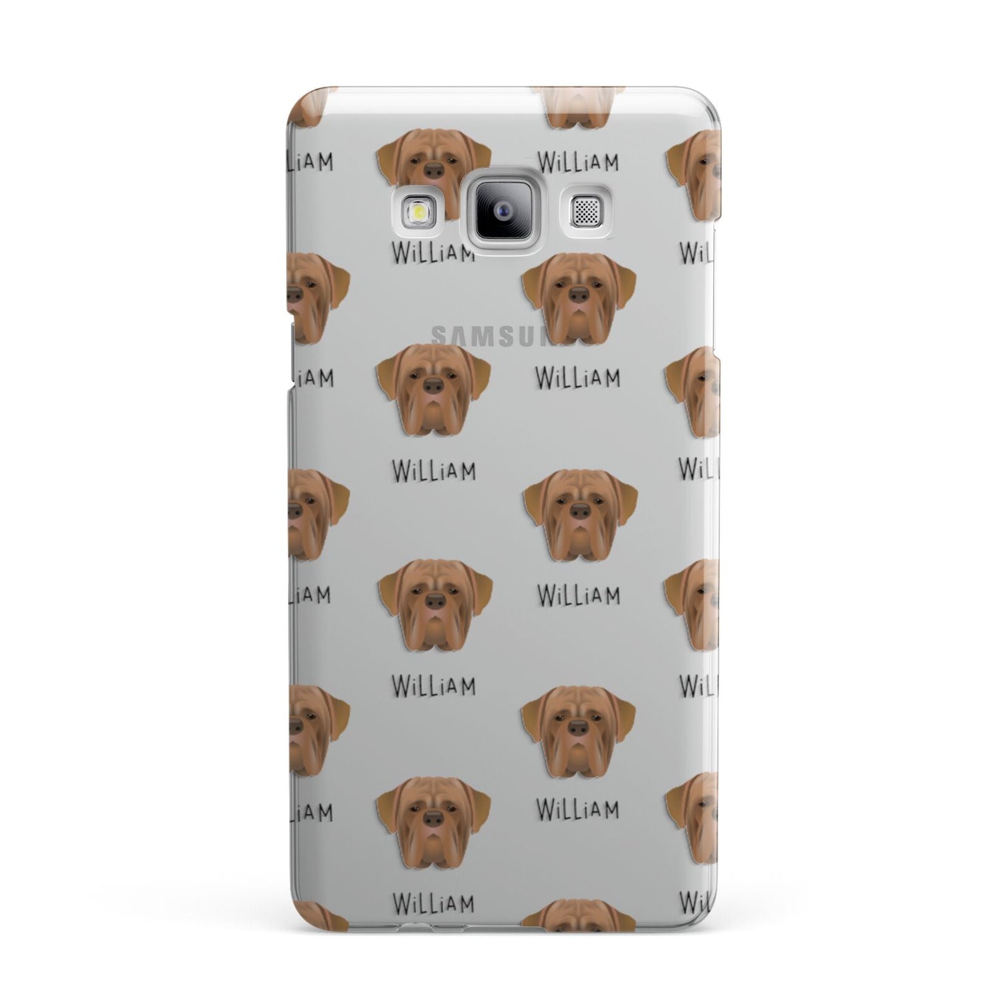 Dogue de Bordeaux Icon with Name Samsung Galaxy A7 2015 Case