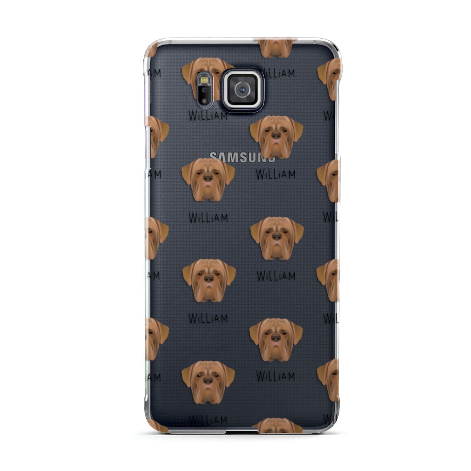 Dogue de Bordeaux Icon with Name Samsung Galaxy Alpha Case