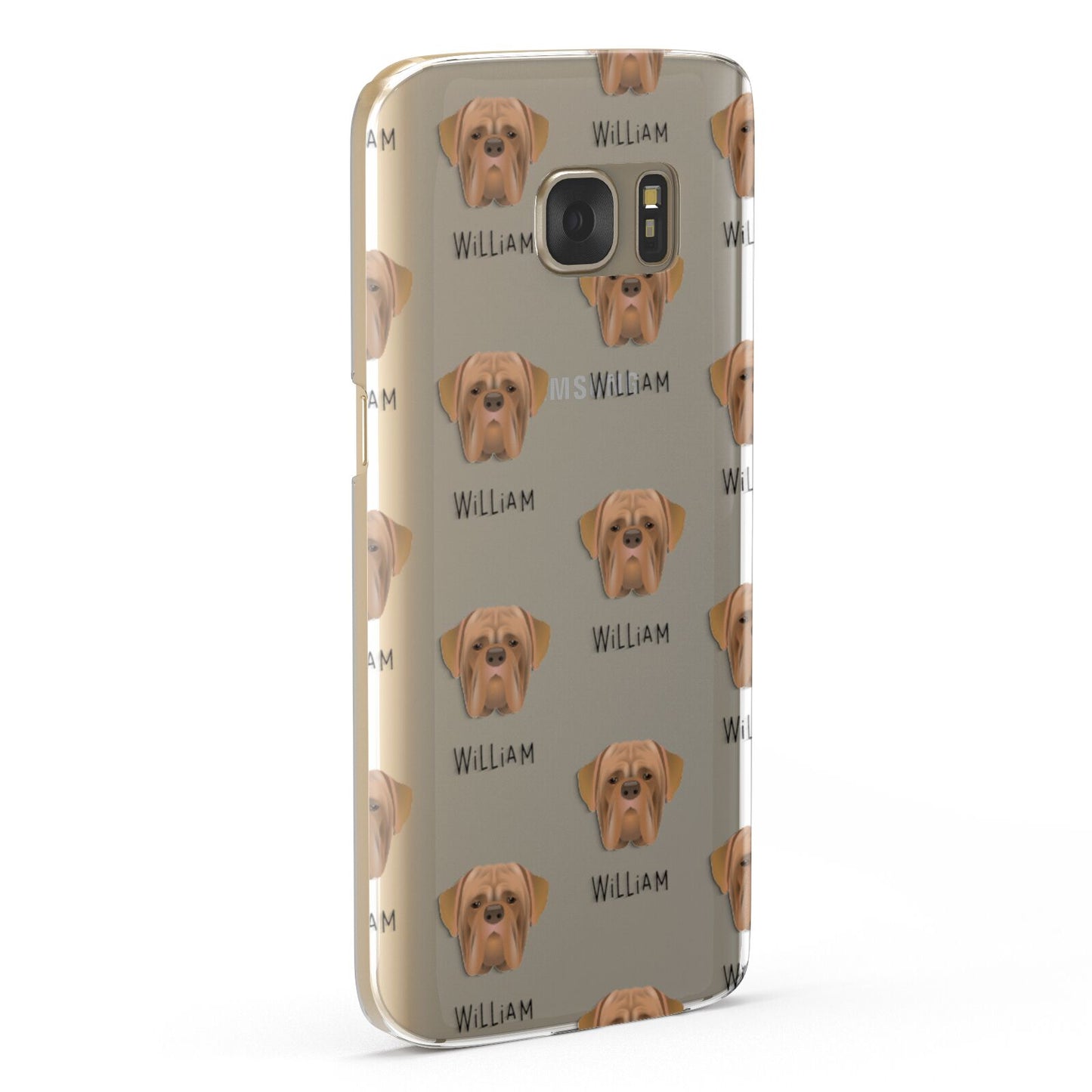 Dogue de Bordeaux Icon with Name Samsung Galaxy Case Fourty Five Degrees