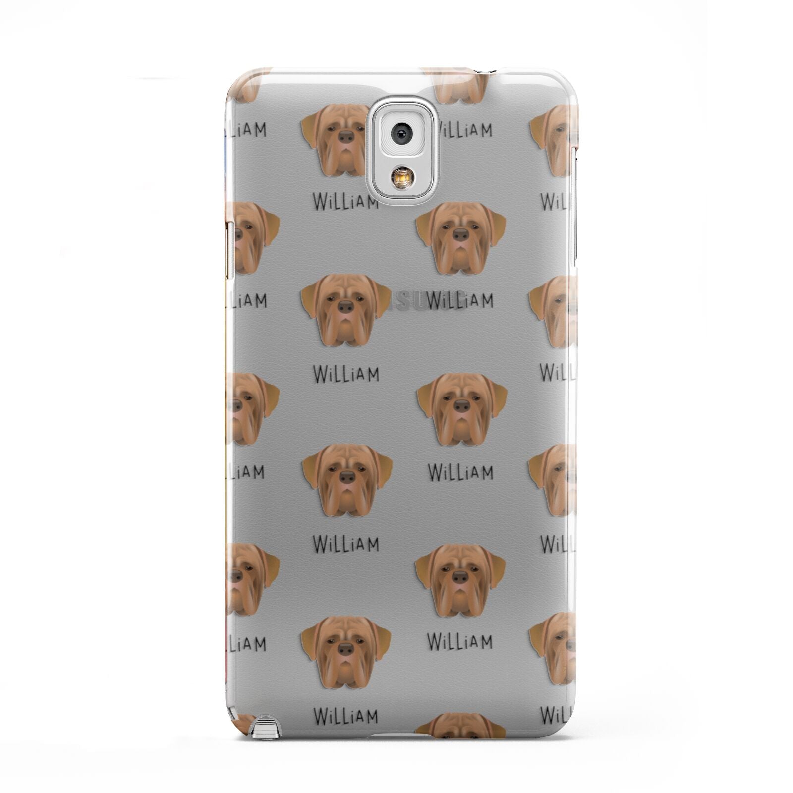 Dogue de Bordeaux Icon with Name Samsung Galaxy Note 3 Case
