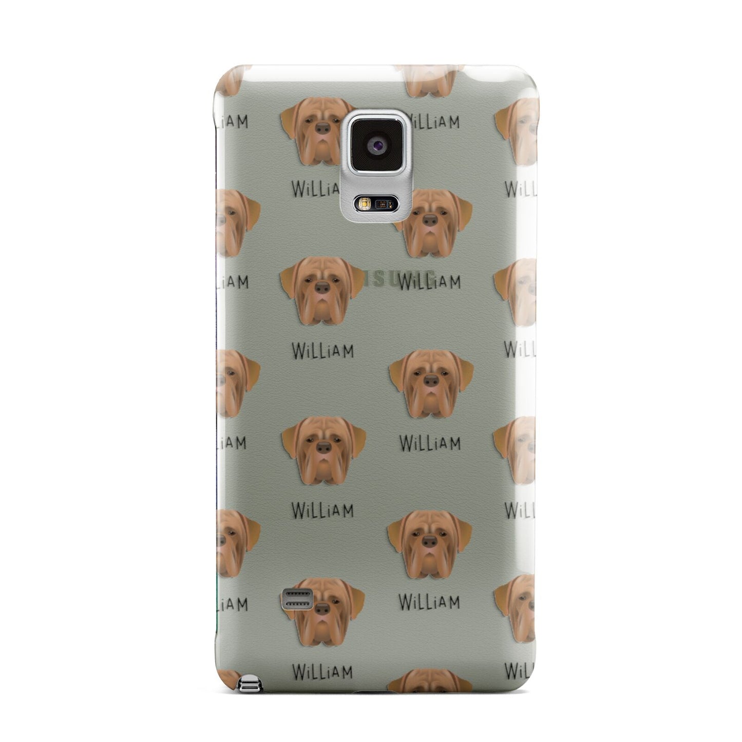 Dogue de Bordeaux Icon with Name Samsung Galaxy Note 4 Case
