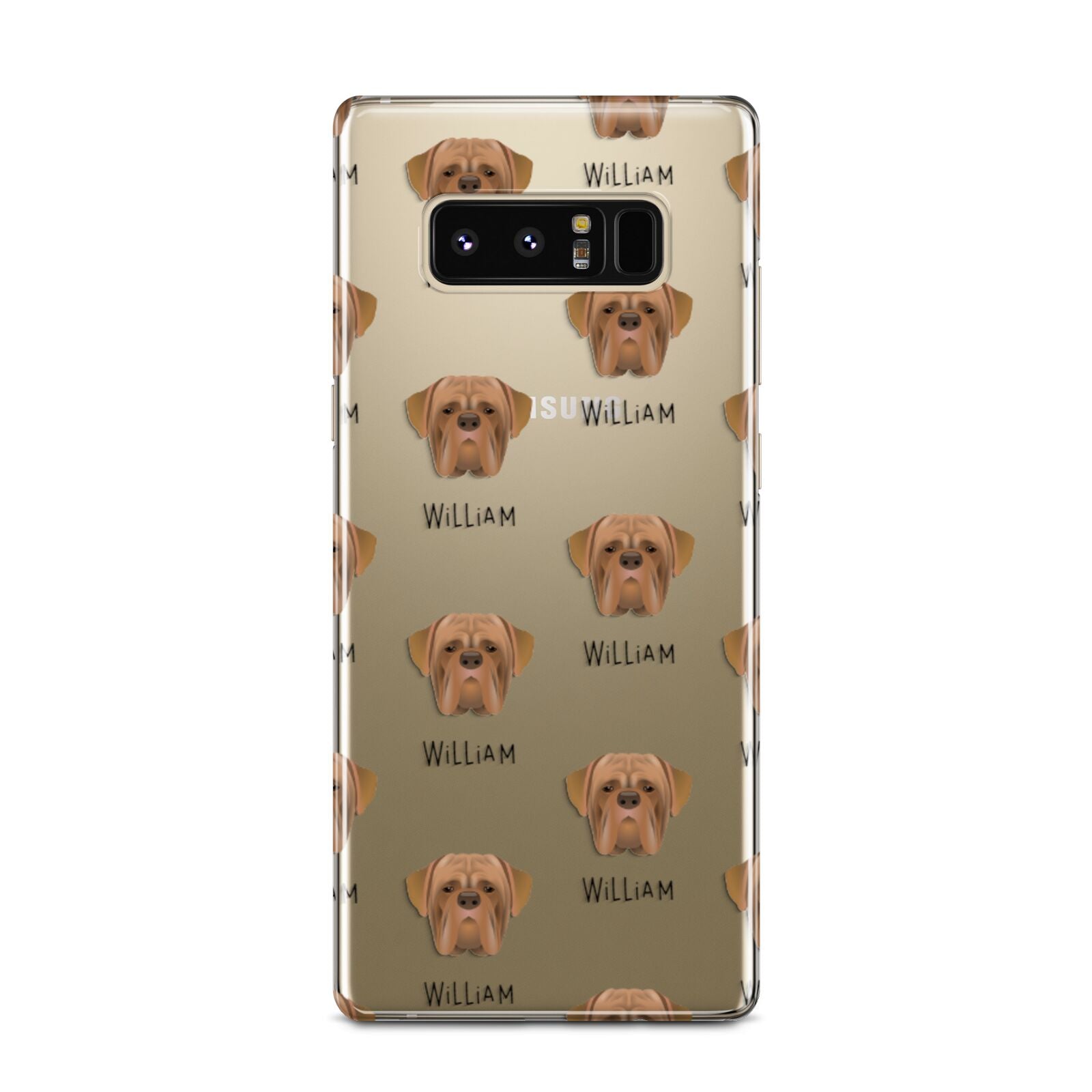 Dogue de Bordeaux Icon with Name Samsung Galaxy Note 8 Case
