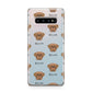 Dogue de Bordeaux Icon with Name Samsung Galaxy S10 Plus Case