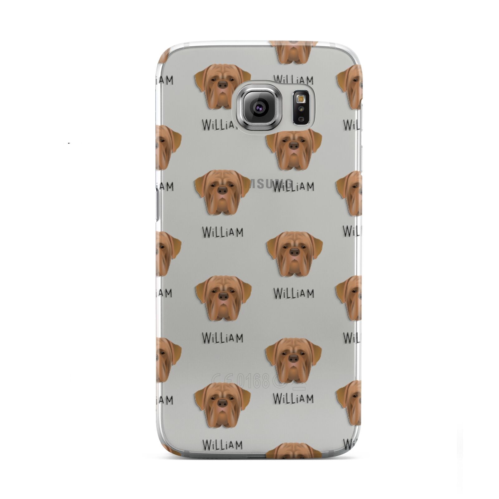 Dogue de Bordeaux Icon with Name Samsung Galaxy S6 Case