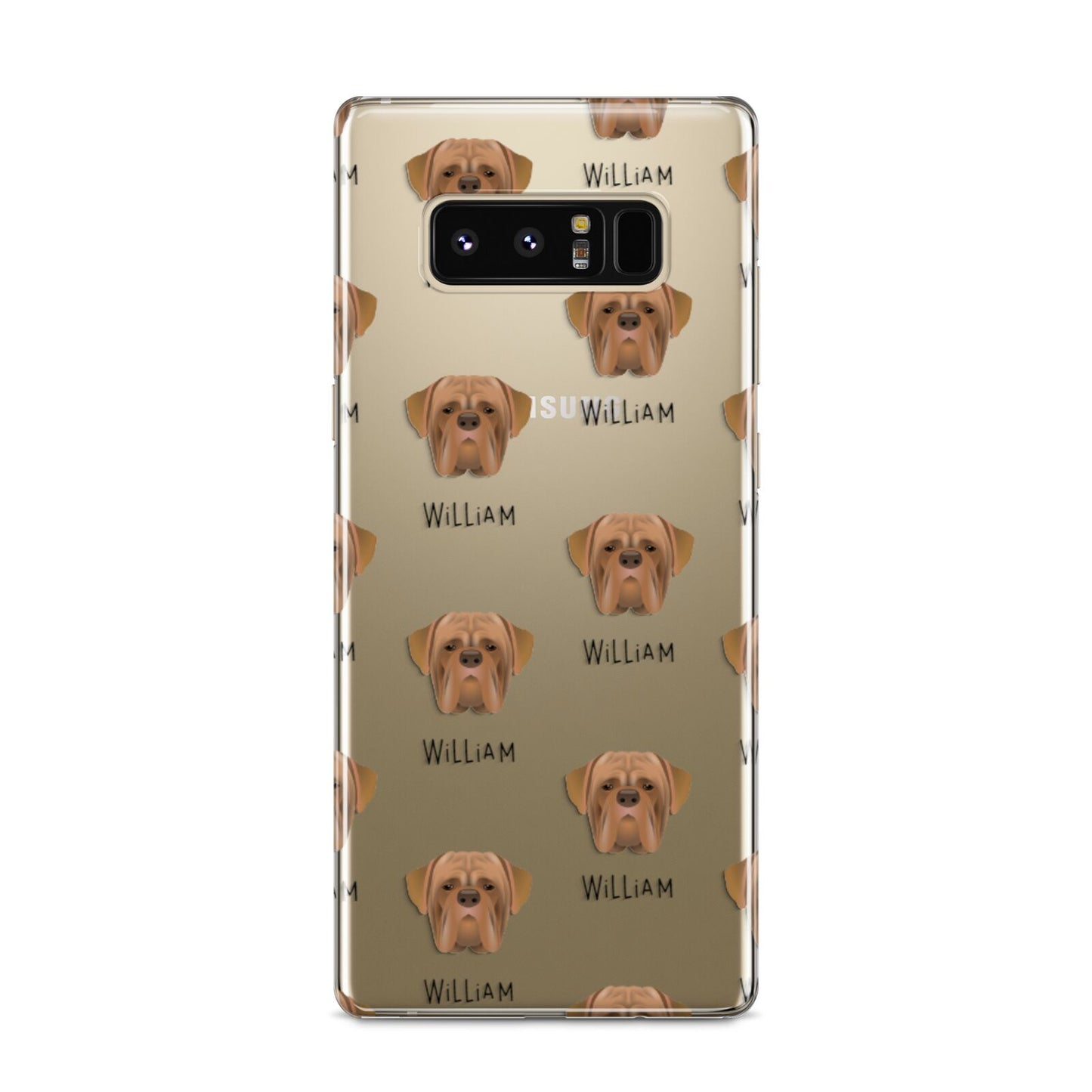 Dogue de Bordeaux Icon with Name Samsung Galaxy S8 Case