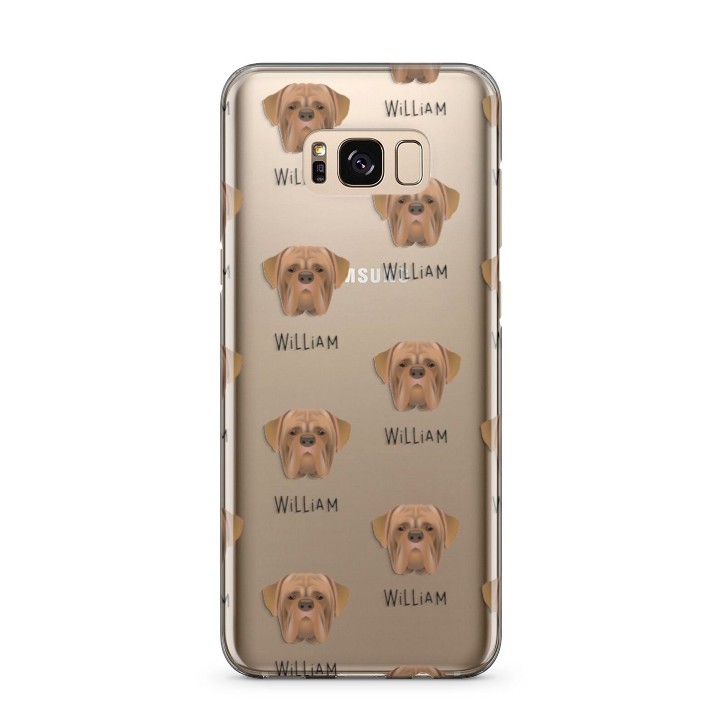 Dogue de Bordeaux Icon with Name Samsung Galaxy S8 Plus Case