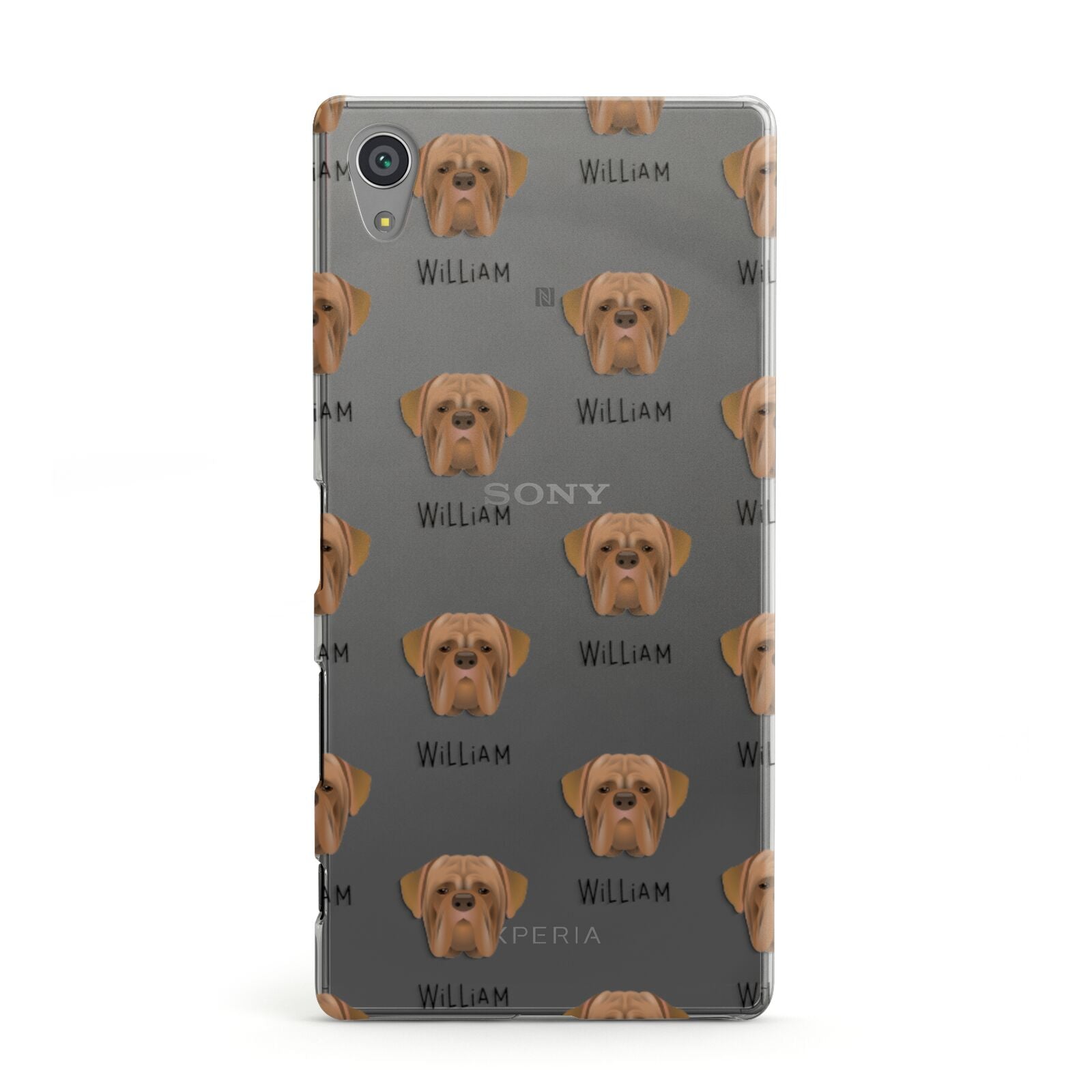 Dogue de Bordeaux Icon with Name Sony Xperia Case