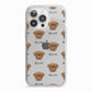 Dogue de Bordeaux Icon with Name iPhone 13 Pro TPU Impact Case with White Edges