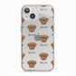 Dogue de Bordeaux Icon with Name iPhone 13 TPU Impact Case with Pink Edges