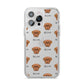 Dogue de Bordeaux Icon with Name iPhone 14 Pro Max Clear Tough Case Silver