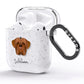 Dogue de Bordeaux Personalised AirPods Glitter Case Side Image