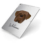 Dogue de Bordeaux Personalised Apple iPad Case on Silver iPad Side View