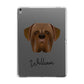 Dogue de Bordeaux Personalised Apple iPad Grey Case
