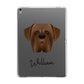 Dogue de Bordeaux Personalised Apple iPad Grey Case