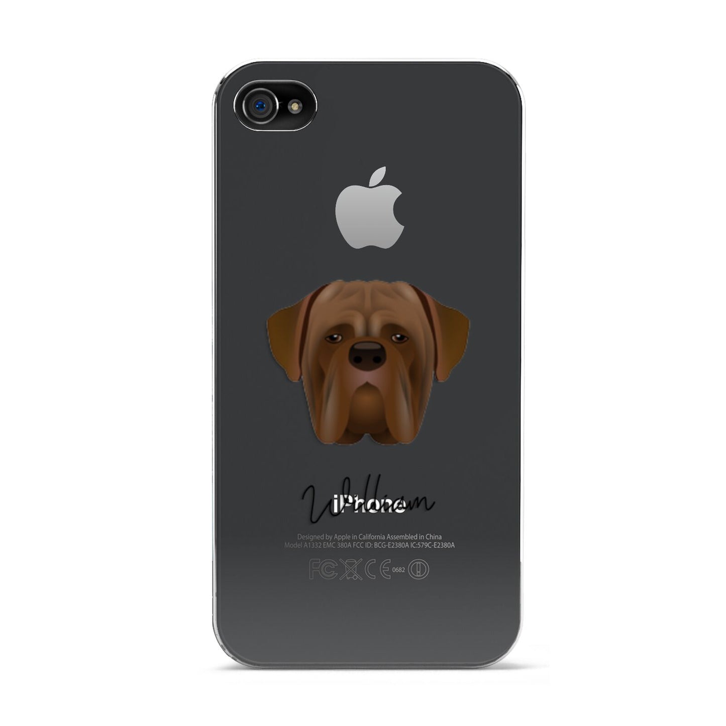 Dogue de Bordeaux Personalised Apple iPhone 4s Case