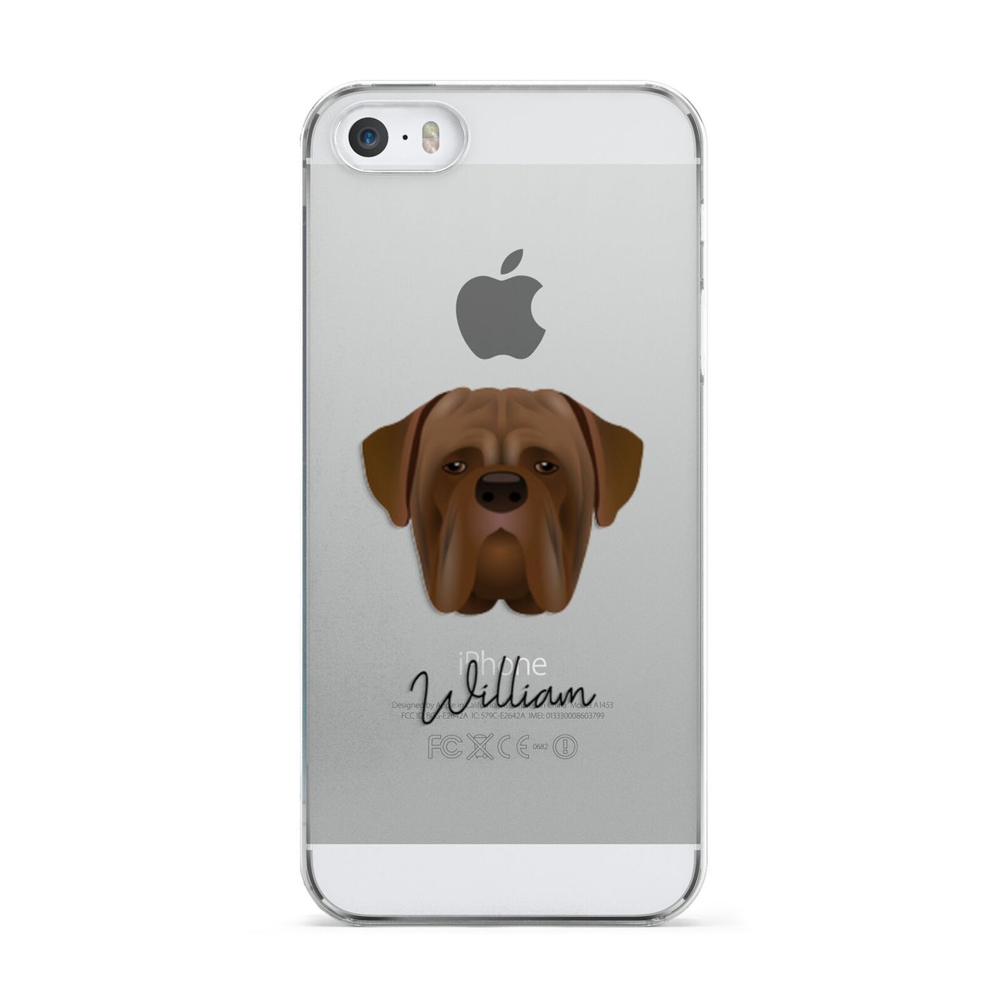 Dogue de Bordeaux Personalised Apple iPhone 5 Case