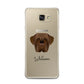 Dogue de Bordeaux Personalised Samsung Galaxy A7 2016 Case on gold phone