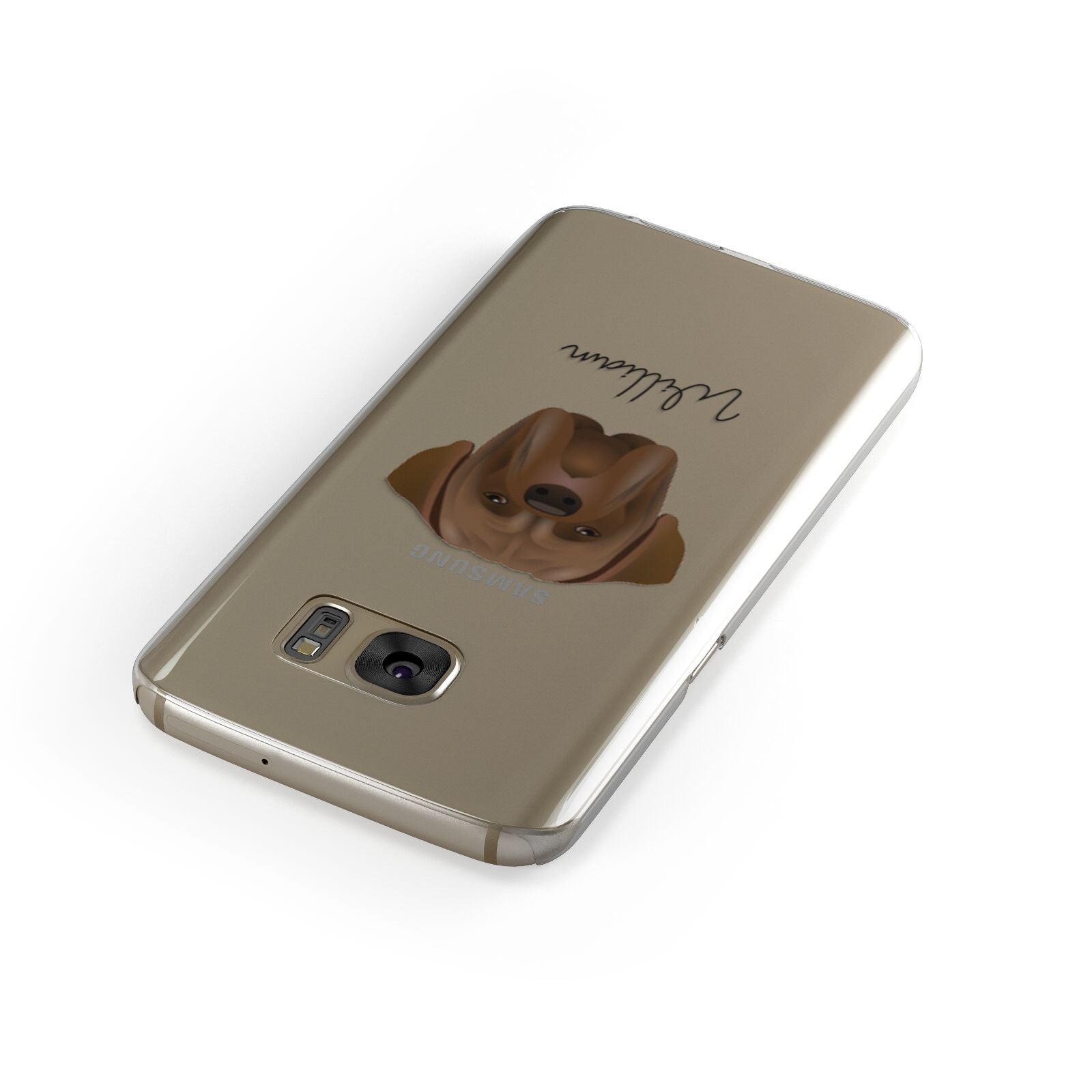 Dogue de Bordeaux Personalised Samsung Galaxy Case Front Close Up