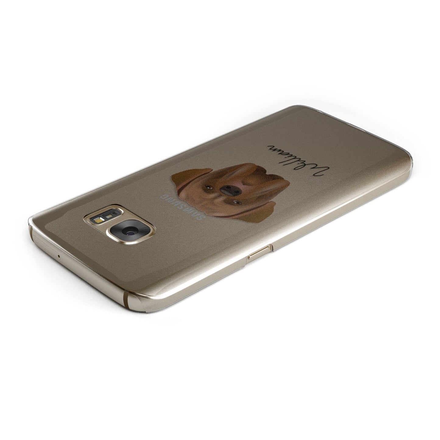 Dogue de Bordeaux Personalised Samsung Galaxy Case Top Cutout