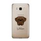 Dogue de Bordeaux Personalised Samsung Galaxy J7 2016 Case on gold phone