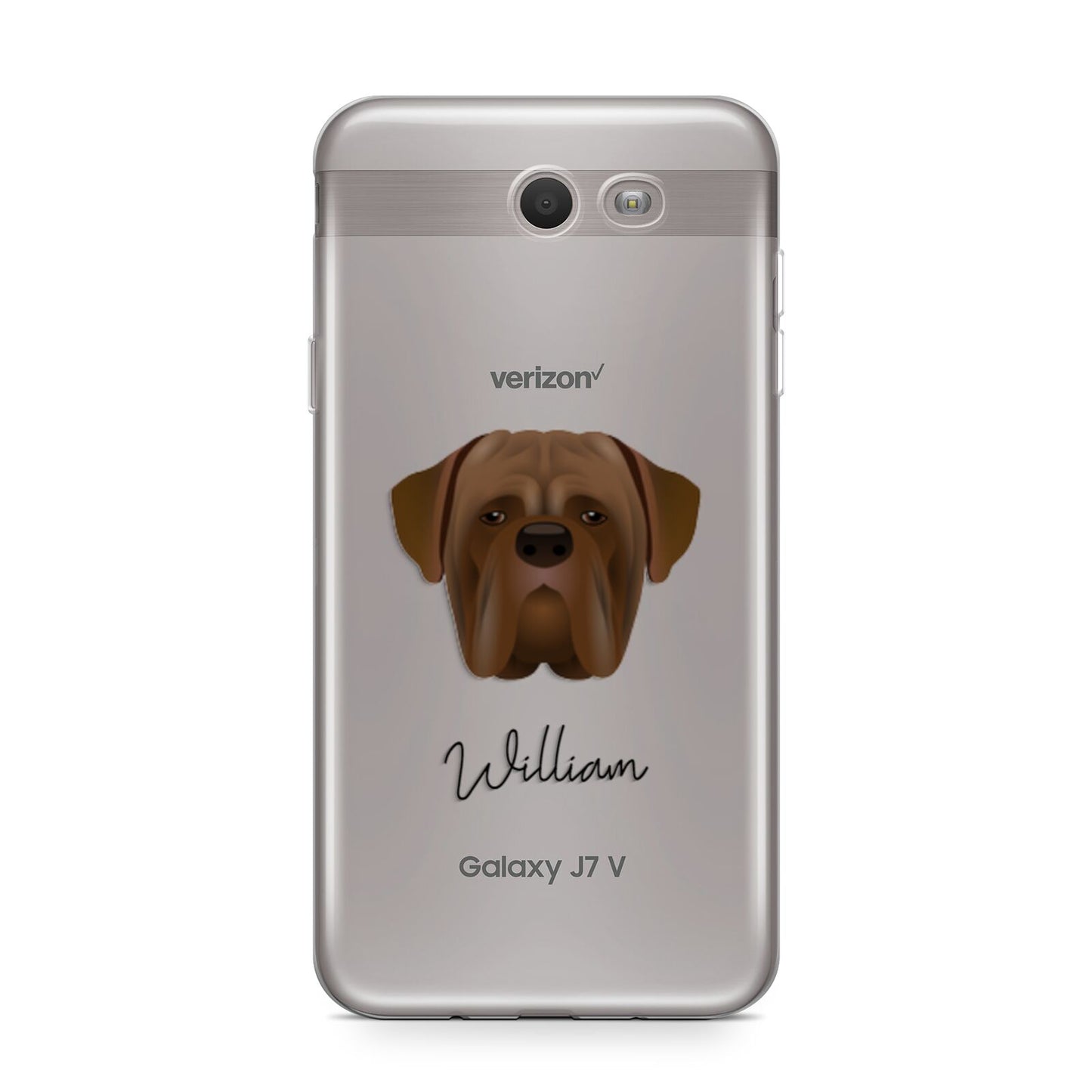 Dogue de Bordeaux Personalised Samsung Galaxy J7 2017 Case