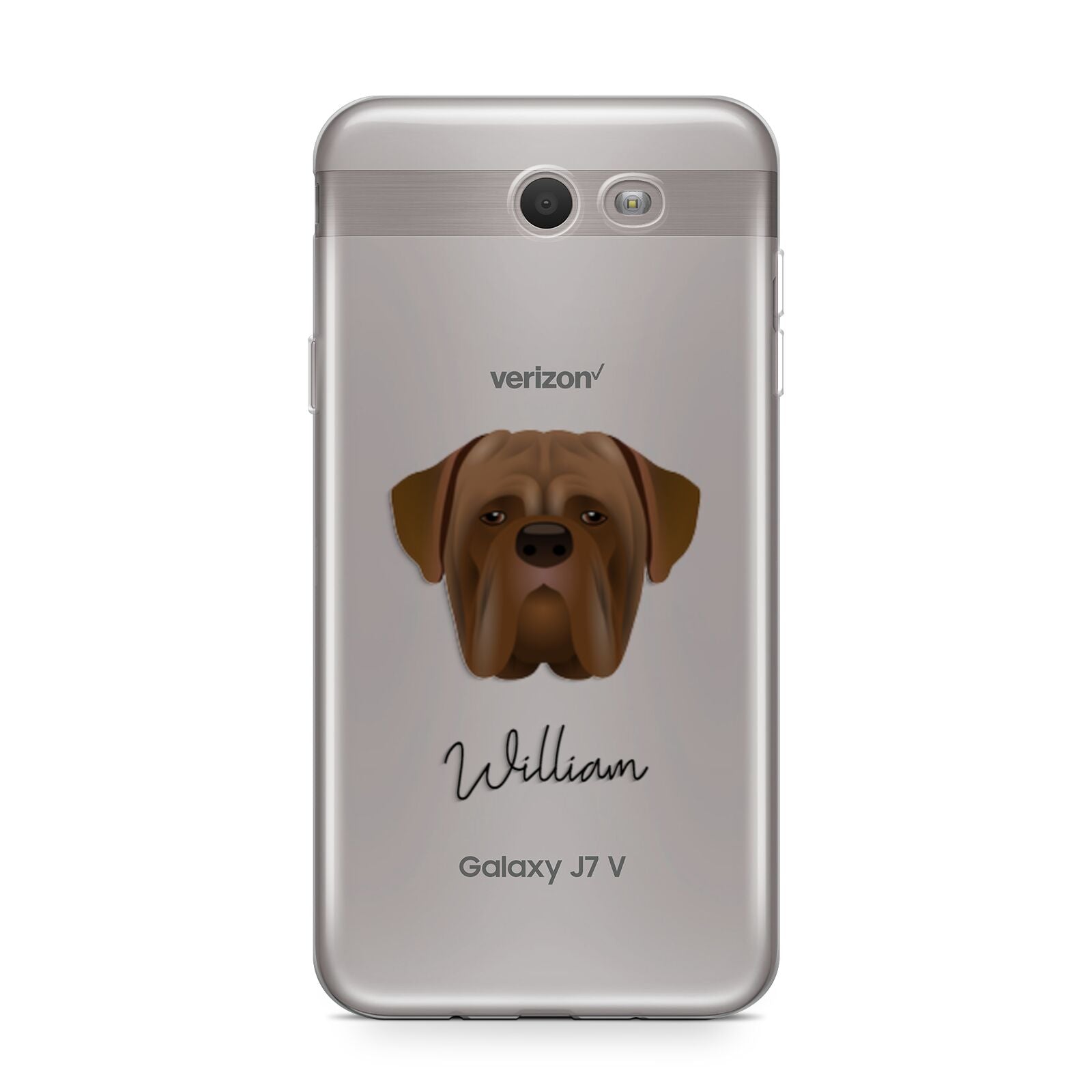 Dogue de Bordeaux Personalised Samsung Galaxy J7 2017 Case