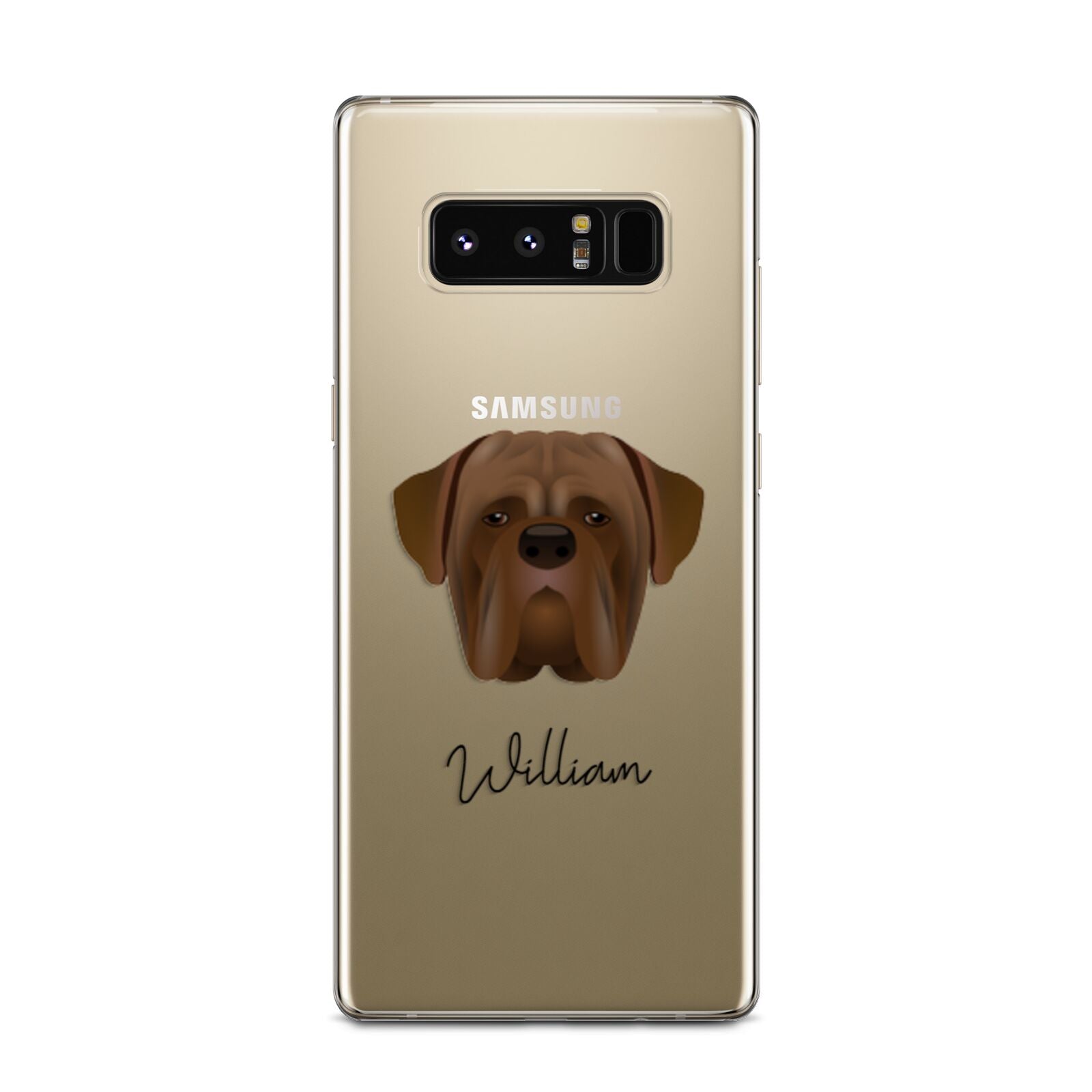 Dogue de Bordeaux Personalised Samsung Galaxy Note 8 Case
