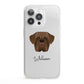 Dogue de Bordeaux Personalised iPhone 13 Pro Clear Bumper Case