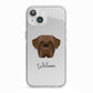 Dogue de Bordeaux Personalised iPhone 13 TPU Impact Case with White Edges