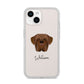 Dogue de Bordeaux Personalised iPhone 14 Clear Tough Case Starlight