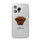 Dogue de Bordeaux Personalised iPhone 14 Pro Max Glitter Tough Case Silver