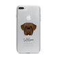 Dogue de Bordeaux Personalised iPhone 7 Plus Bumper Case on Silver iPhone