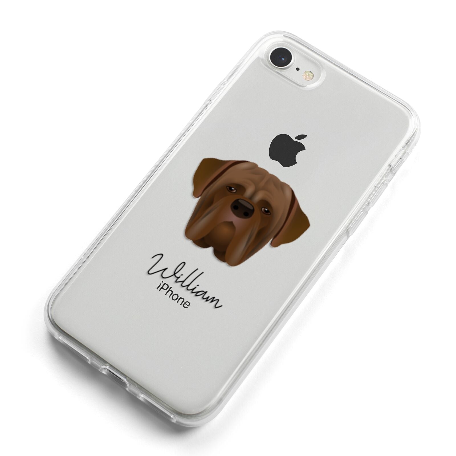Dogue de Bordeaux Personalised iPhone 8 Bumper Case on Silver iPhone Alternative Image