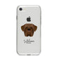 Dogue de Bordeaux Personalised iPhone 8 Bumper Case on Silver iPhone
